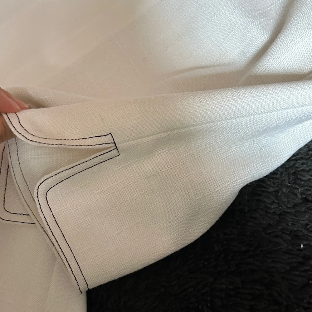 Dior White Short Sleeve Blazer with Shoulder Pads
